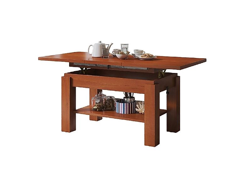 designimpex Couchtisch Couchtisch Astoria Kirschbaum höhenverstellbar auszi günstig online kaufen