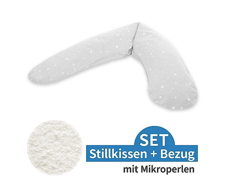 Theraline Stillkissen Dodo Mikroperlen-Füllung - Sternchen - Grau, Lagerung günstig online kaufen