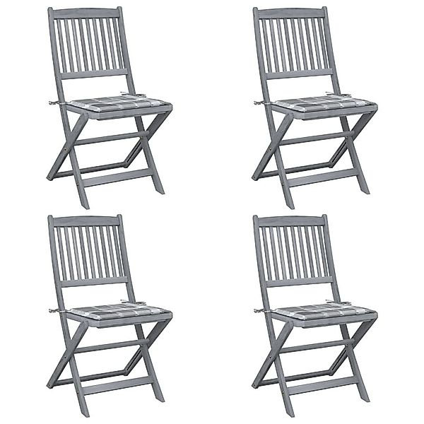 vidaXL Gartenstuhl Klappbare Gartenstühle 4 Stk. günstig online kaufen