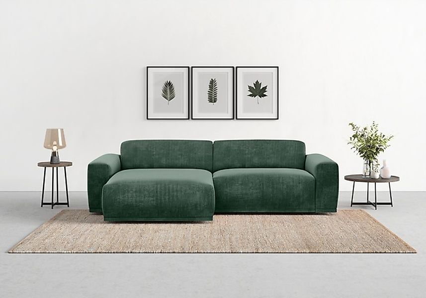TRENDMANUFAKTUR Ecksofa »Braga, mit hochwertigem Kaltschaum, L-Form, in Cor günstig online kaufen