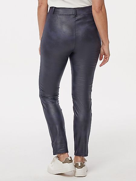 MONACO blue Lederimitathose Leggings koerpernah in günstig online kaufen