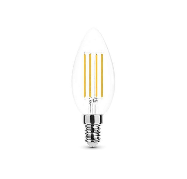 Aigostar LED-Leuchtmittel 4w LED Candle Filament Leuchtmittel klarglas E14 günstig online kaufen