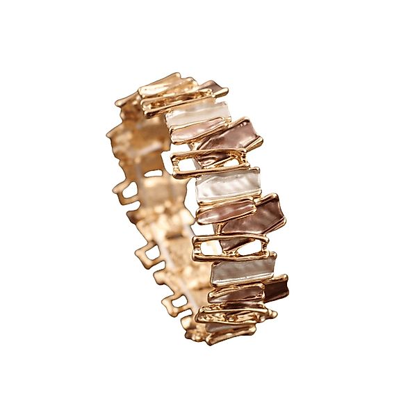 YRIIOMO Armband Unregelmäßiger Armreif mit geometrischem günstig online kaufen