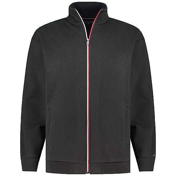 Tommy Hilfiger Sweatjacke aus Baumwollmischung Farbe schwarz Größe: 3XL günstig online kaufen