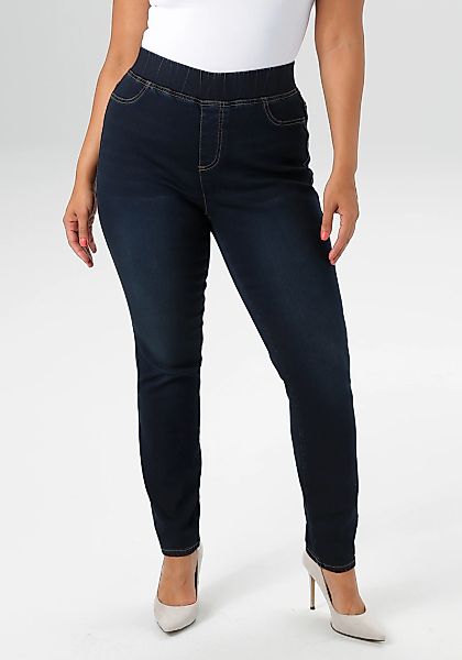 Aniston PLUS Jeansleggings, mit elastischem Bund - NEUE KOLLEKTION günstig online kaufen