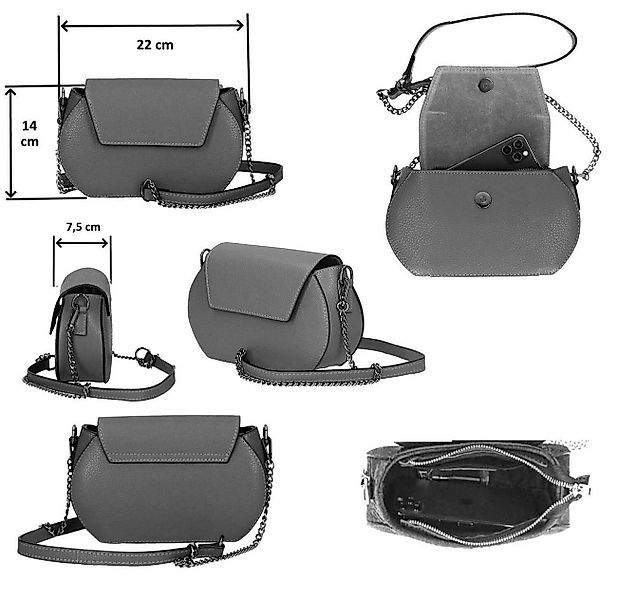 ITALYSHOP24 Schultertasche Made in Italy Damen günstig online kaufen