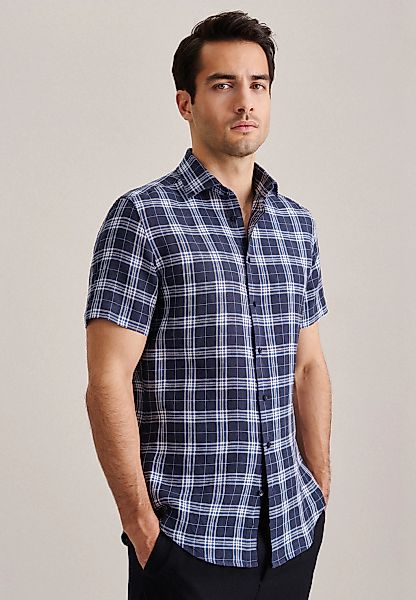 seidensticker Businesshemd "Slim" Slim 1/2 Kentkragen Karo günstig online kaufen