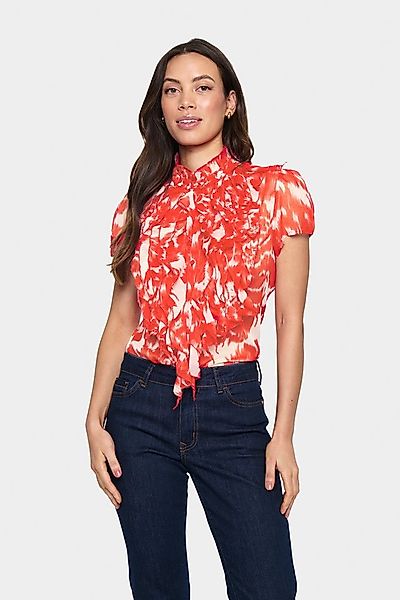 Saint Tropez Rüschenbluse LiljaSZ Crinkle SS Shirt günstig online kaufen