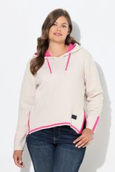Laurasøn Strickpullover Strick-Hoodie Doubleface Kapuze Langarm günstig online kaufen