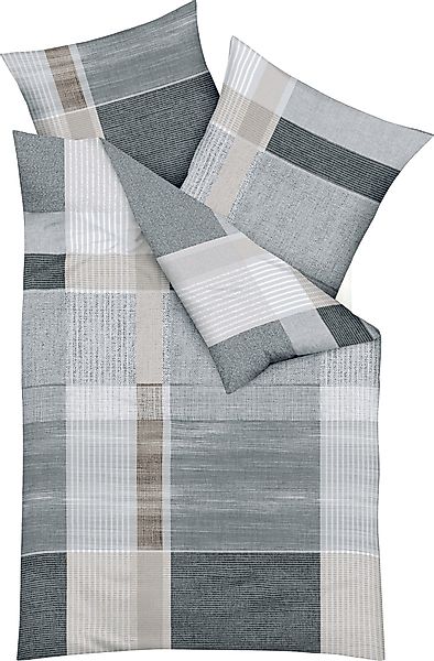 Kaeppel Bettwäsche Bettwäsche "Holiday", Biber, Streifen günstig online kaufen