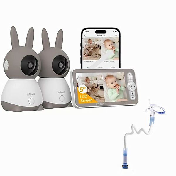 ieGeek Video-Babyphone Monitor mit Kamera und Audio, 5 Zoll IPS-Bildschirm günstig online kaufen