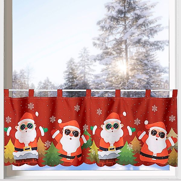 heimtexland Scheibengardine Weihnachten Deko Gardine Bistro günstig online kaufen