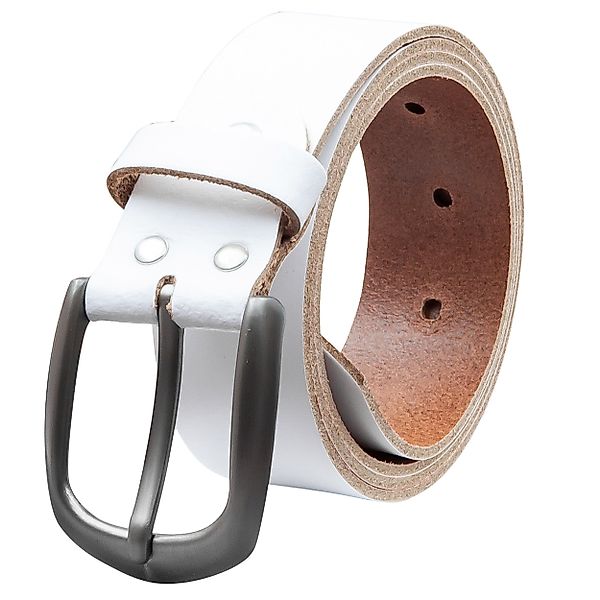 COLOGNEBELT Ledergürtel OM417-SL-Weiss MADE IN GERMANY, günstig online kaufen