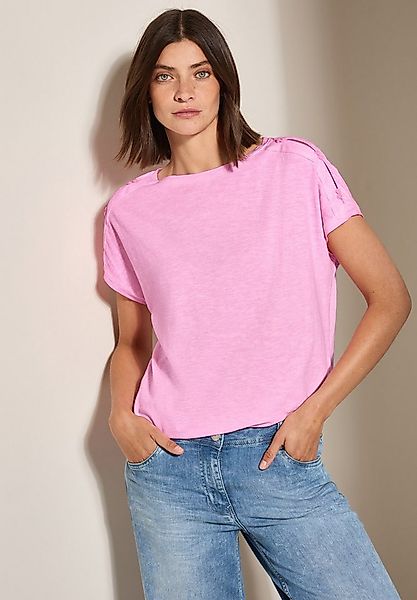 CECIL T-Shirt mit Knopfdetails an der Schulter günstig online kaufen