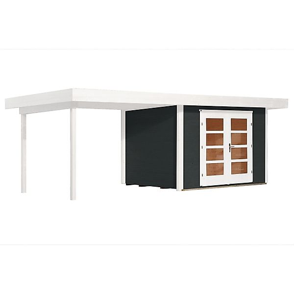 weka Gartenhaus "Designhaus 126 Plus" mit Anbaudach günstig online kaufen