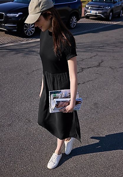 STREET ONE STUDIO Midikleid mit Rundhalsausschnitt günstig online kaufen