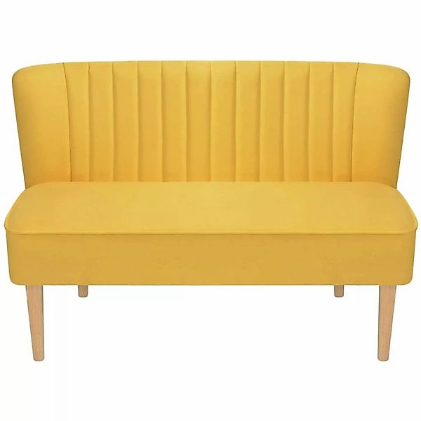 Sofa Stoff 117 X 55,5 X 77 Cm Gelb günstig online kaufen