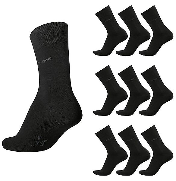 bugatti Socken bugatti Herren Socken Basic schwarz 9er Pack Strümpfe bugatt günstig online kaufen