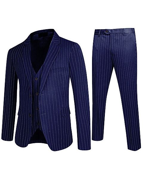 Allthemen Anzug Herren gestreift Hochzeitsanzug Slim Fit Business Anzüge günstig online kaufen