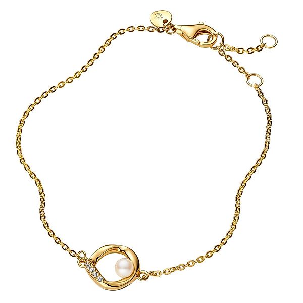Pandora Gliederarmband mit Perle Goldfarben günstig online kaufen