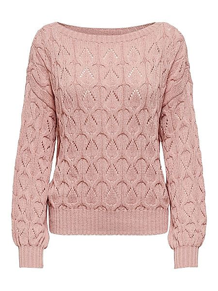 ONLY Petite Struktur- Pullover Damen Pink günstig online kaufen