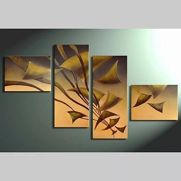4 Leinwandbilder ABSTRAKTE KUNST (17) 140 x 80cm Handgemalt günstig online kaufen