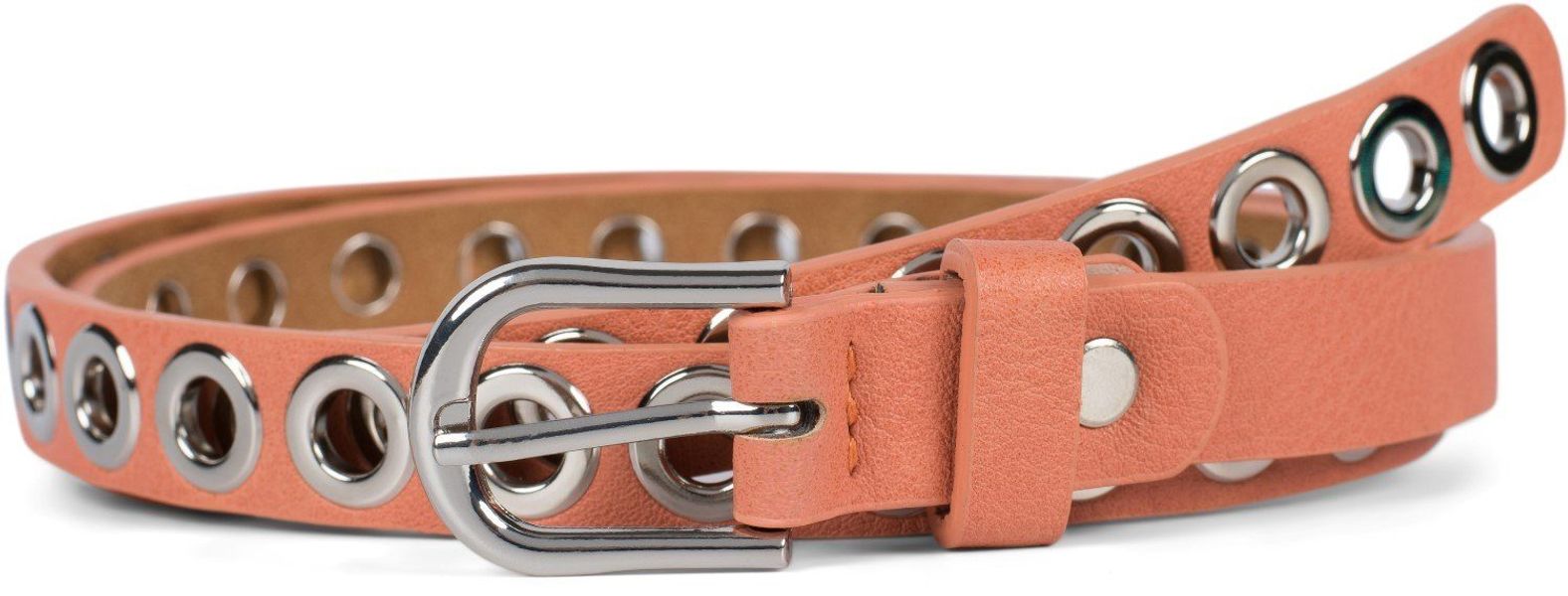 styleBREAKER Nietengürtel Schmaler Gürtel mit Lochnieten günstig online kaufen