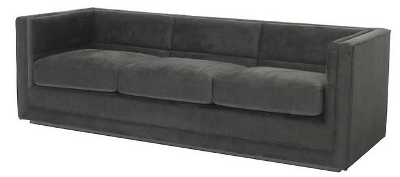 Casa Padrino 3-Sitzer Luxus 3er Sofa Anthrazitgrau 231 x 86 x H. 73,5 cm - günstig online kaufen