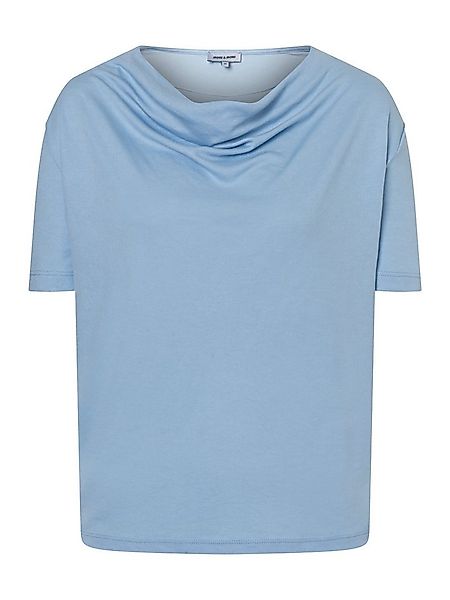 MORE&MORE T-Shirt feminines Shirt mit Wasserfall-Ausschnitt günstig online kaufen