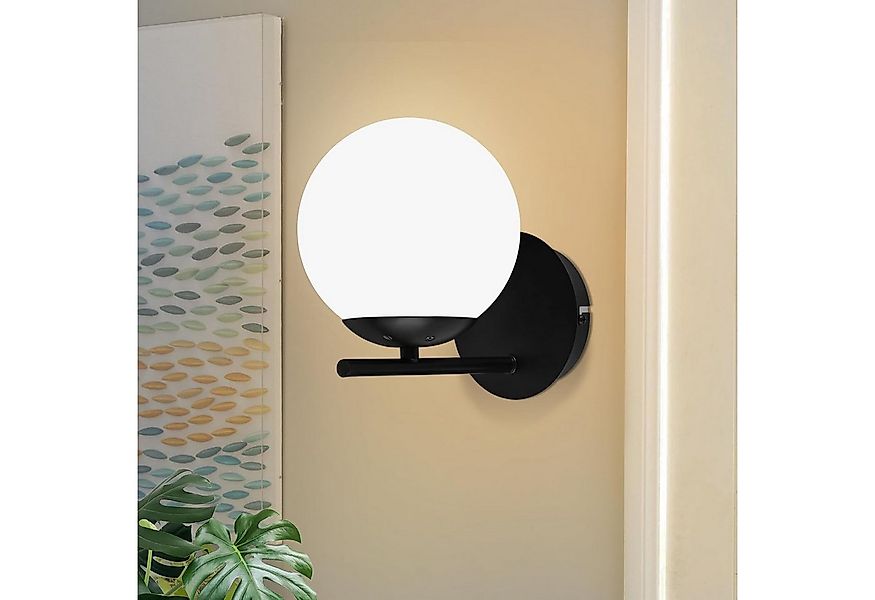 ZMH Wandleuchte Innen Wandlampe Moderne aus Glas Design Flurlampe E27, LED günstig online kaufen
