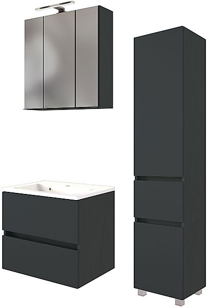 welltime Badmöbel-Set "Welltime Möbel Baabe Waschtisch-Set 3tlg. oder 5tlg. günstig online kaufen