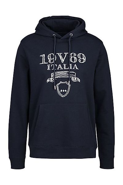 19V69 ITALIA Hoodie MATTEO SHATTERED mit großem Front-Print und Kängurutasc günstig online kaufen