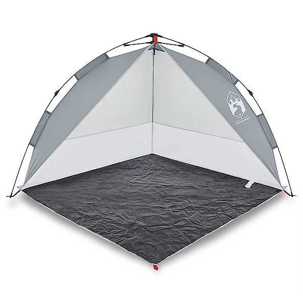 vidaXL Kuppelzelt Strandzelt Grau Quick Release günstig online kaufen