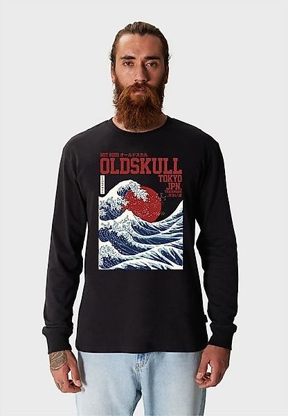 Oldskull Langarmshirt Asian Big W (1-tlg) mit coolem Print günstig online kaufen