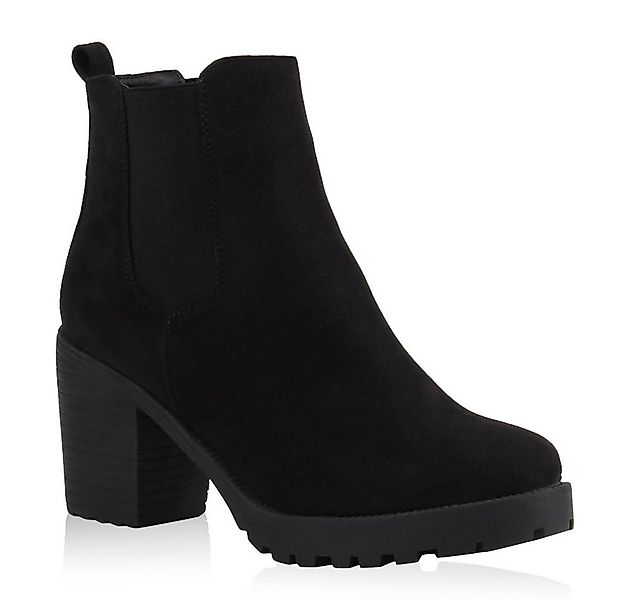 VAN HILL 76870 Chelseaboots Damen Stiefeletten Chelsea Boots Profilsohle 70 günstig online kaufen