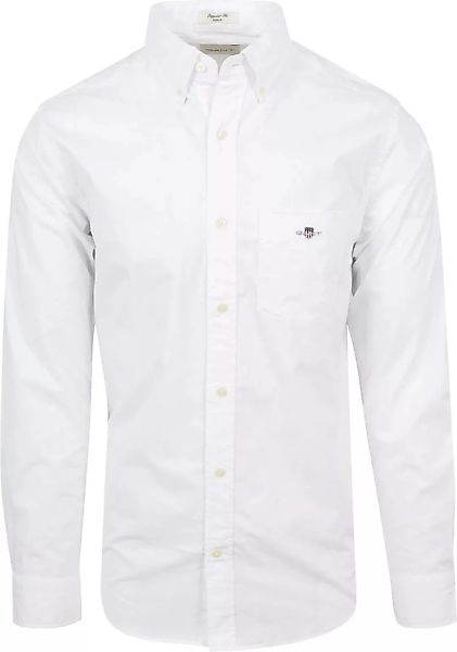 Gant Casual Hemd Poplin Weiß - Größe XXL günstig online kaufen
