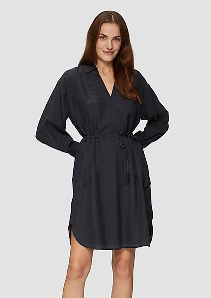 s.Oliver Minikleid Kleid Hemdblusenkleid aus Viskosemix günstig online kaufen