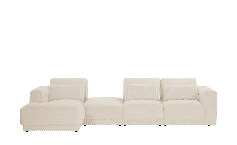 switch Ecksofa in modernem Breitcord Torrino ¦ beige ¦ Maße (cm): B: 372 H: günstig online kaufen