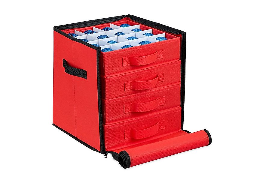 relaxdays Aufbewahrungsbox Weihnachtskugel Aufbewahrungsbox, M günstig online kaufen
