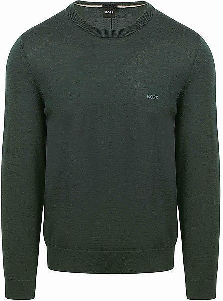 BOSS Pull Botto Wool Dunkelgrün - Größe XL günstig online kaufen