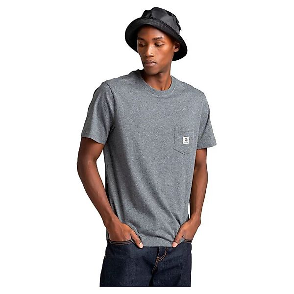 Element Basic Pocket Label Kurzärmeliges T-shirt XS Charcoal Heathe günstig online kaufen