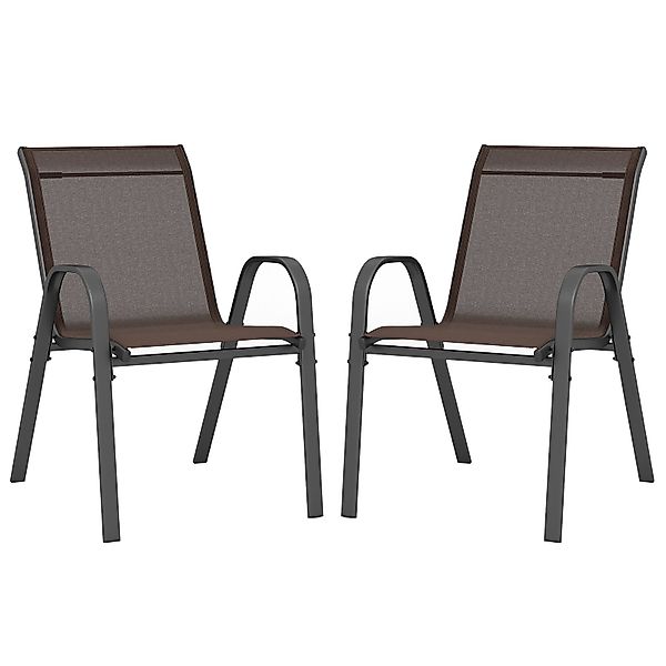 COSTWAY Gartenstuhl (2 St), Stapelstühle, aus günstig online kaufen