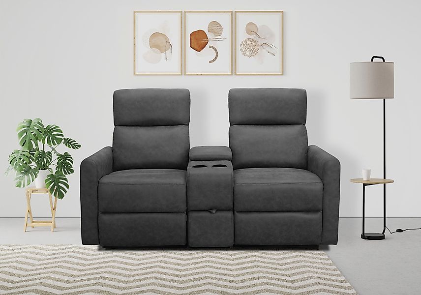 Home affaire 2-Sitzer Daoulas, 2er-Kinosofa, TV-Sessel, günstig online kaufen