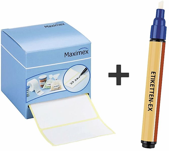 Maximex Etikettenrolle "Etiketten-Ex und Haftetiketten" selbstklebend, zum günstig online kaufen