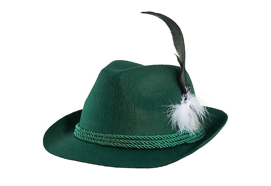 dressforfun Kostüm Grüner Trachtenhut mit Feder, Trachtenhut aus Filz günstig online kaufen