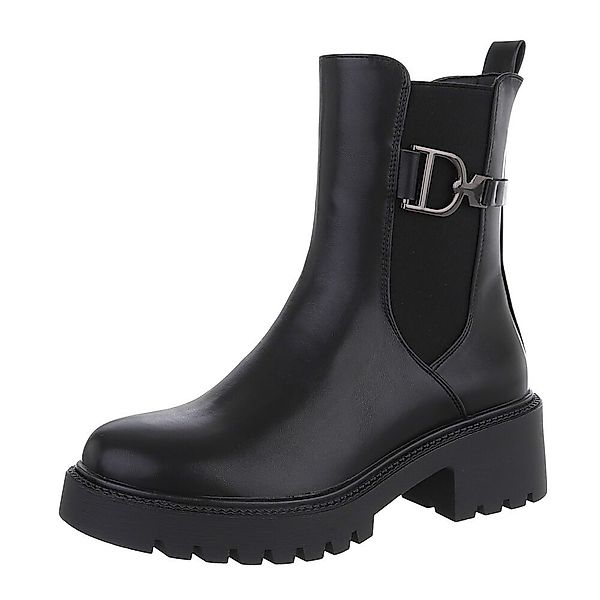 Ital-Design Damen Chelsea Freizeit Plateaustiefelette (87451943) günstig online kaufen