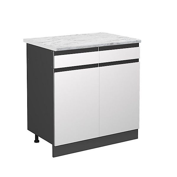 Vicco Schubladenunterschrank R-Line Schubladenschrank für die Küche Weiß 80 günstig online kaufen