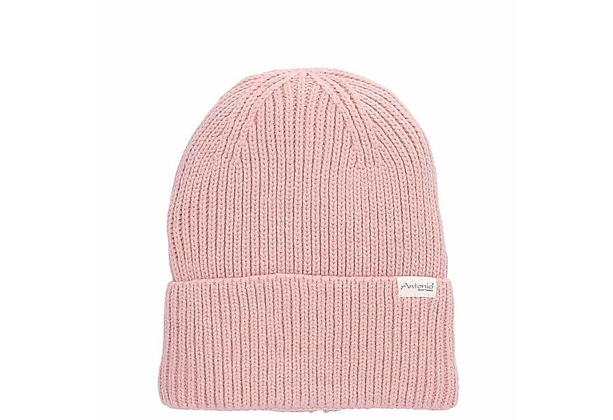 Antonio Strickmütze Antonio Strick Mütze Beanie dunkelrosa (1-St) günstig online kaufen