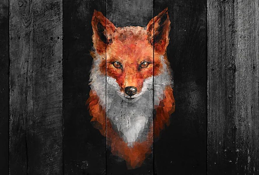 Architects Paper Fototapete »Atelier 47 Polygon Fox 2« Holz glatt Vlies, Wa günstig online kaufen