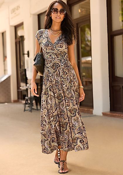 LASCANA Maxikleid, mit Paisleydruck, weiche Viskoseware günstig online kaufen